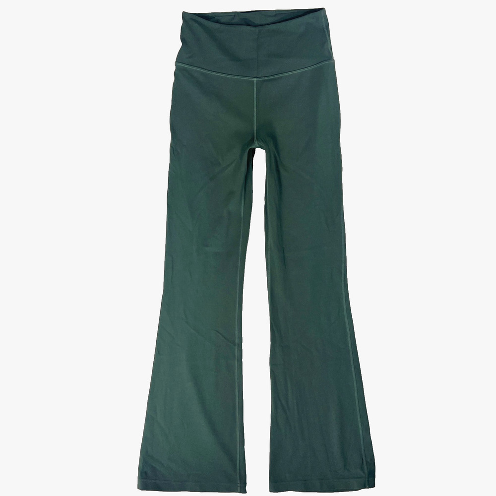 Lululemon Groove Flared Pant 8 LW5DKMS Smoked Spruce Super High Rise Yoga Pants